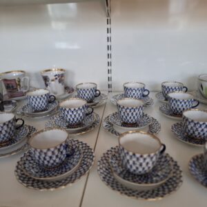 Lomonosov Cobalt Net / Verkkokoboltti kahvikupit